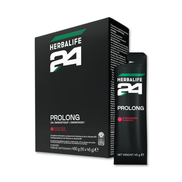 HERBALIFE - Gels énergétiques Prolong H24 Saveur Fraise 10 sachets